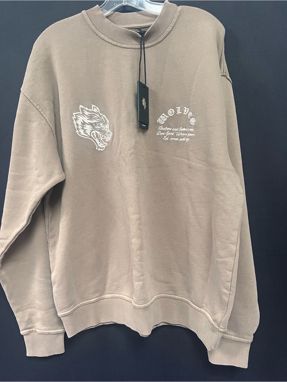 Darc Sport Wolves Crewneck Sweatshirt NWT